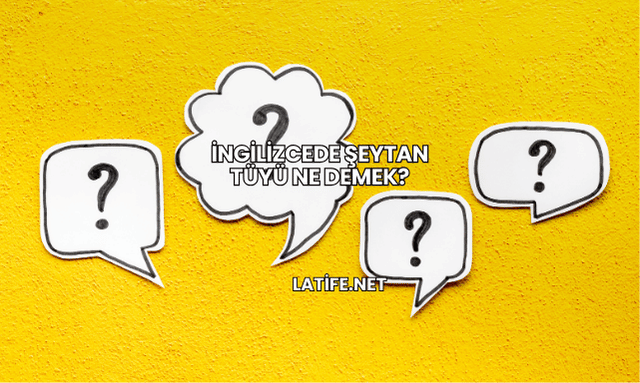 İngilizcede Şeytan Tüyü Ne Demek?