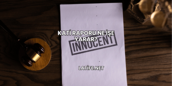 Kati Raporu Ne İşe Yarar?